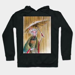 Monkey woman in the rain in japan Hoodie